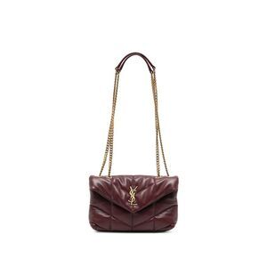 Saint Laurent Women Borsa "Loulou Puffer Toy Mini" In Pelle Di Agnello